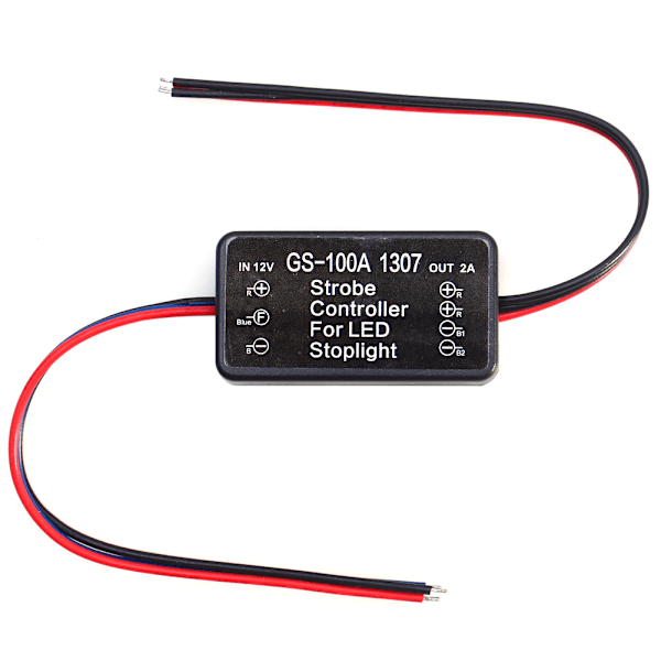 Køretøjsbil GS-100A 1307 LED Bremsestoplys Strobe Flash Modul Controller AP