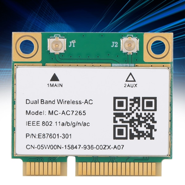 Nettverkskort Mini PCIE Gigabit DualBand for Bluetooth 4.2 trådløs Wifi MCAC7265++