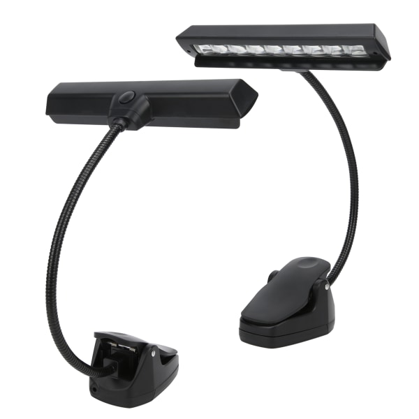 TIMH Music Stand Lights LED Clip-On Uppladdningsbar justerbar hals Professionella USB bordslampor