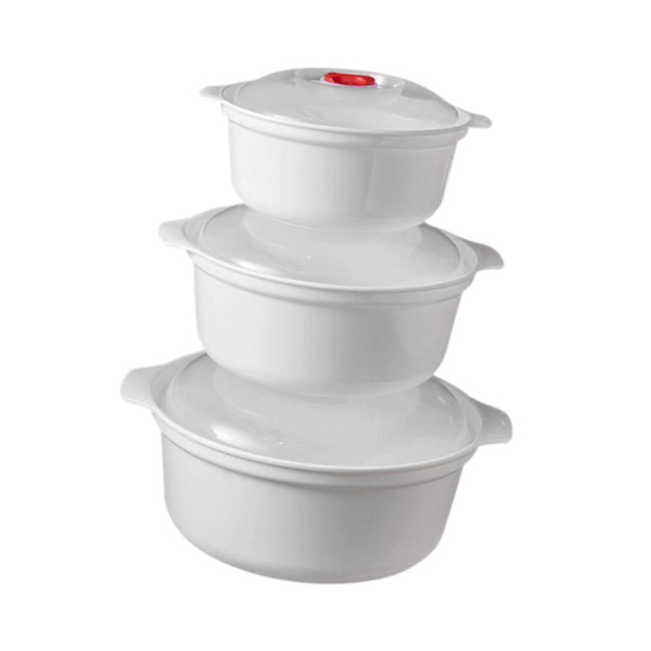 【BEMS】Microwave Safe Bowls with Lids, Practical Microwave Safe Appliances Compatible with Small Kitchens.