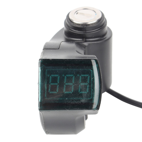 Throttle Voltmeter med Digital Spændingsvisning og Lås til 12-99V Elcykel Scooter Trehjulede