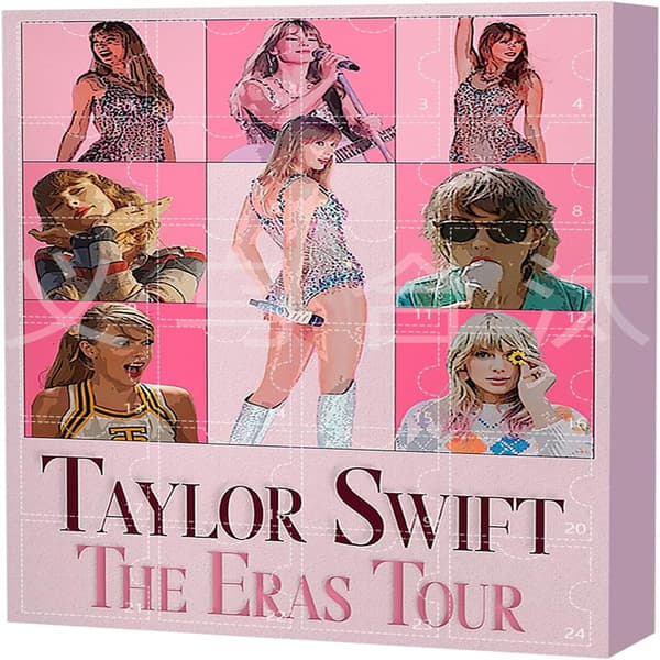 Ny Taylor Swift Adventskalender med 24 dockor och nyckelringar - Överraskningsblindlåda Taylor 2