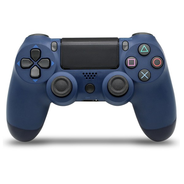 BE-PS4 Seksakset Dual Vibration Bluetooth Trådløs Controller-Midnight Blue