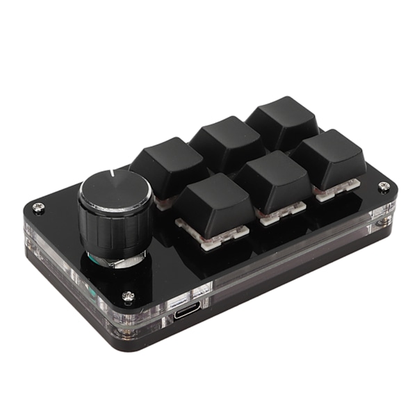 6 Tasters Keyboard Rød Kontakt Fuld Tasters Brugerdefineret Plug and Play Hot Swappable Mini Bærbart Tastatur