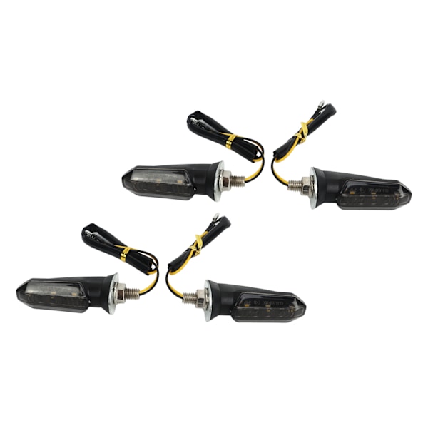 4st Motorcykel LED Blinkers Mini Fram Bak Indikator Vattentät Universal för Beach Scooter 12V
