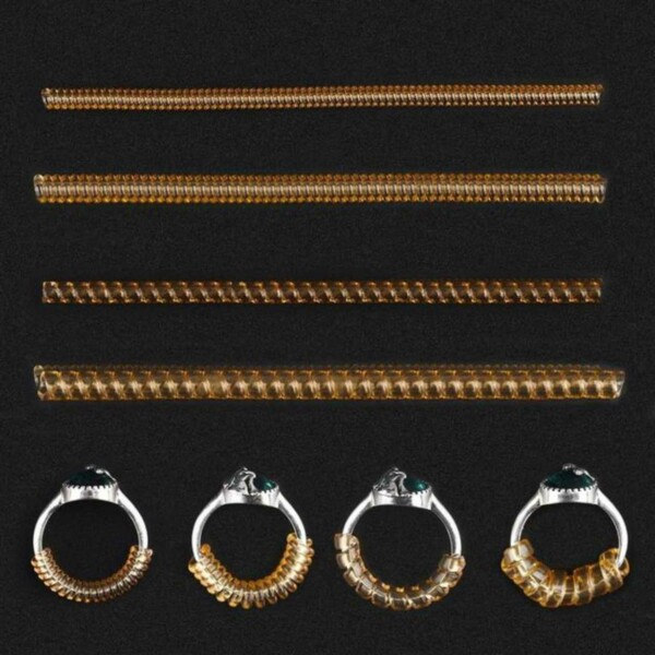 【BEMS】Cuttable Ring Adjusters - Reduce Ring Size 8-Pack transparent