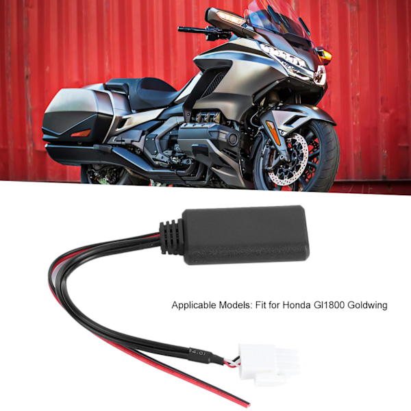 3-pin AUX Bluetooth Trådløs Lydkabeladapter Stereo Musikk Passer for Honda GL1800 Goldwing