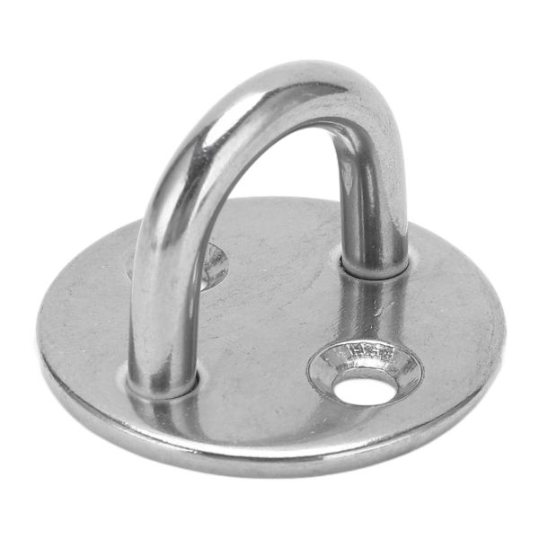 Pad Eye Plate U-krok Rundt Rustfritt Stål Heavy Duty Rustfri for Dør Båt Hengekøye Hjem 6MM