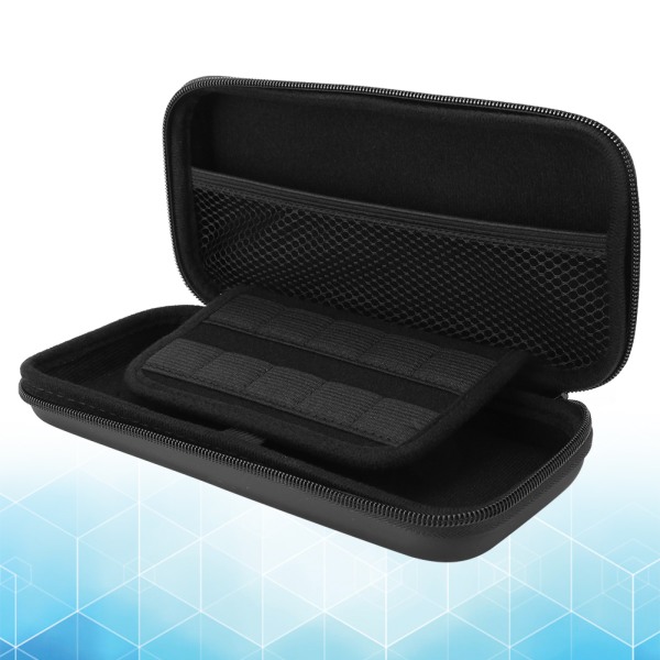 Bärbar förvaringsväska Mini Carry EVA Case för Nintendo Switch Lite spelkonsol Svart ++