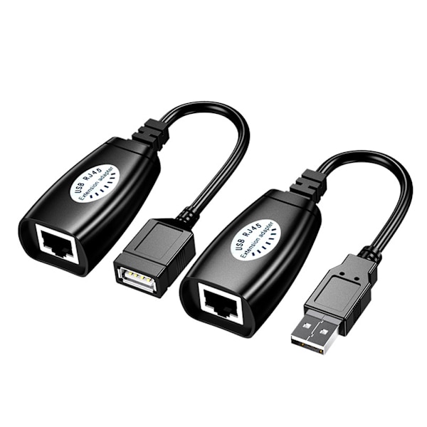 USB Rj45 Netværks Ethernet Lan Kabel Forlænger Professionel Bærbar 50m Signalforstærker