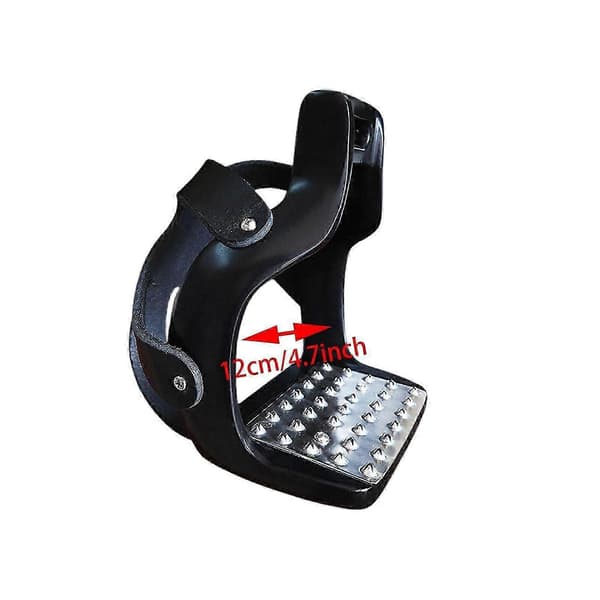 2x Ridstigbyglar, Sadelstigbyglar, Professionella Aluminium Engelska Black