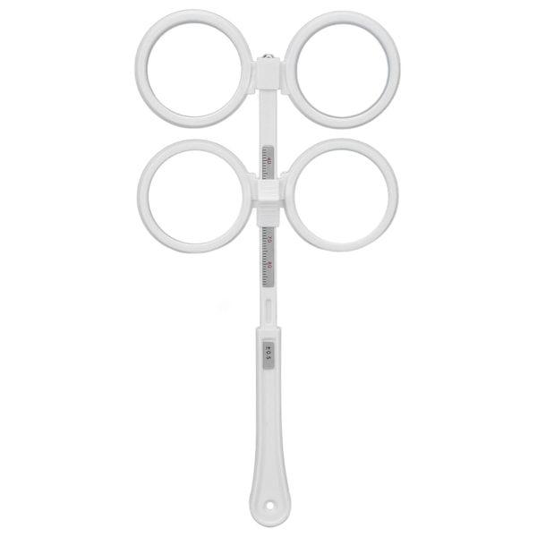 Optisk Flipper Justerbar Plast Optometri Flip-lins Instrument med Synprovningskort för Amblyopi Vit (±0,5 D.)