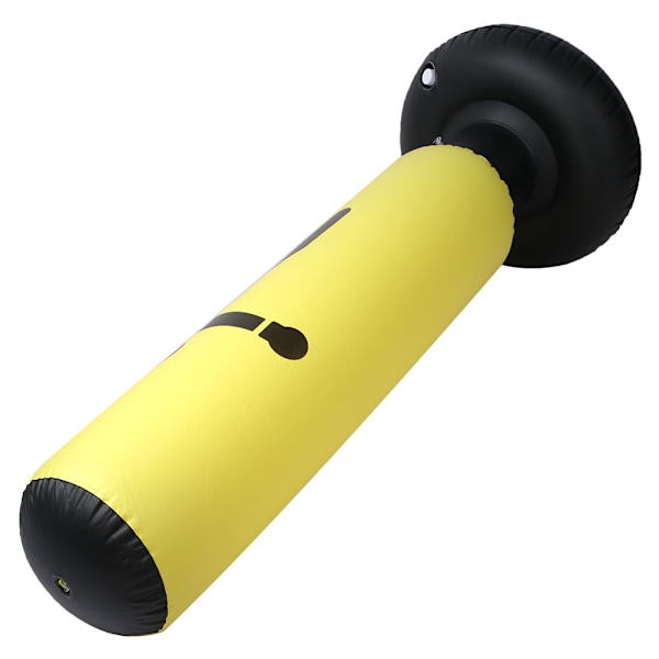 PVC 160cm Fitness Slagpose Til Voksne Og Børn Oppustelig Kolonne Tumbler Punching Bag (Gul)