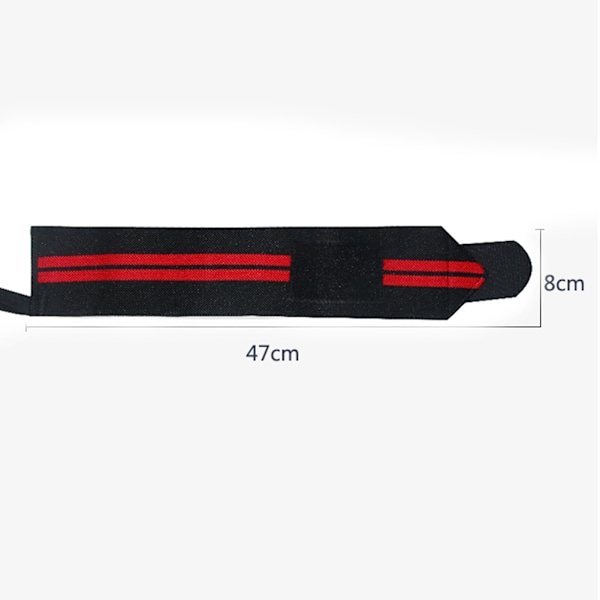 1 st Handledsskydd med Tumstöd för Viktlyftning Gym Vindande Handledsband (Svart & Röd)
