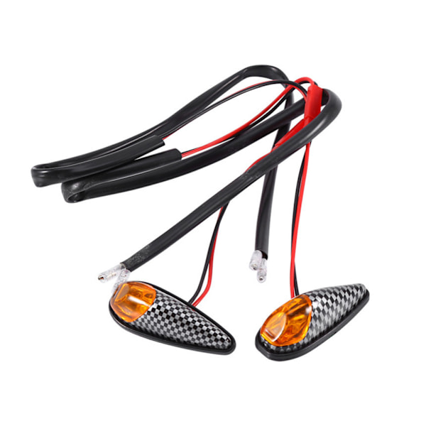 Motorcykel Blinklys Højeffekts Cat Eye LED Blinklys Indikator Serpentine Shell Gult lys