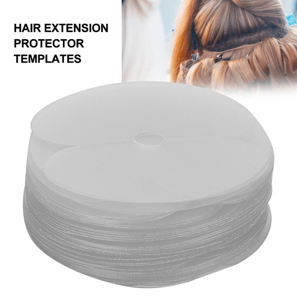 TIMH 50 stk. varmeskjold for hårforlengelse, beskyttermaler, beskyttelsesverktøy for hårforlengelse
