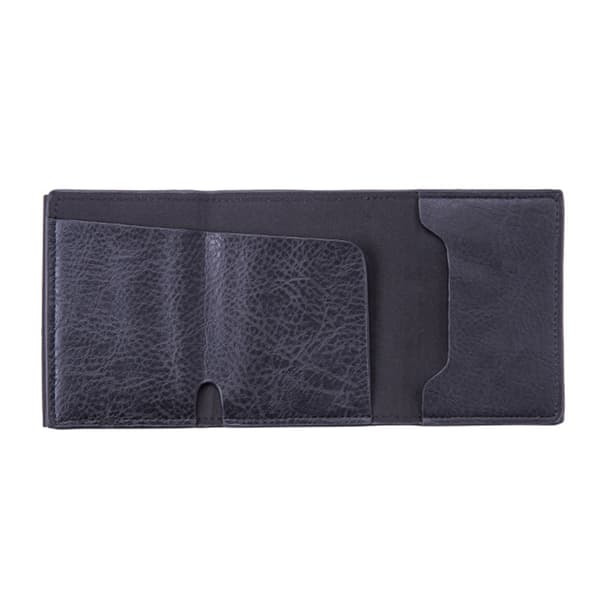 PU RFID-blokkerende pengepung automatisk popup-kredittkortholder for menn Lychee Black 0.13