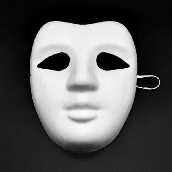 10 stykker Halloween-masker af plast til håndværk og maling - JA Style 3