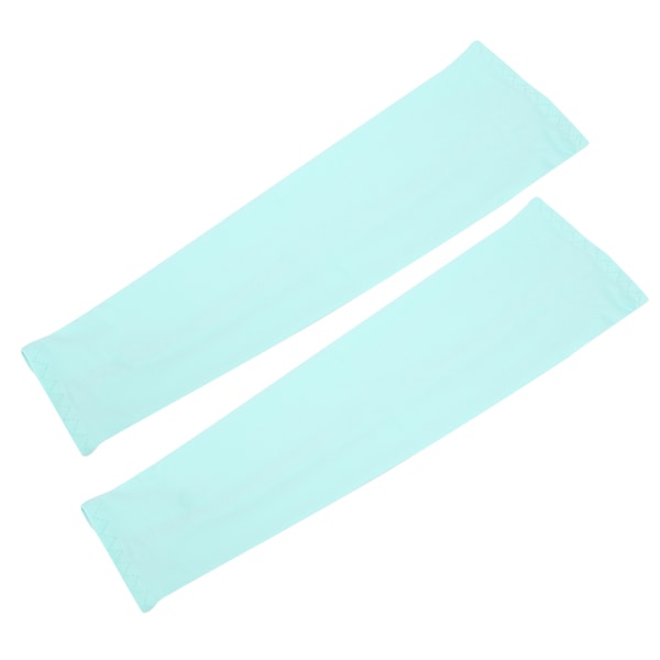 Sommar Andningsbara Armiskydd för Utomhuskörning UV-skydd Lång Arm Band Unisex Blå