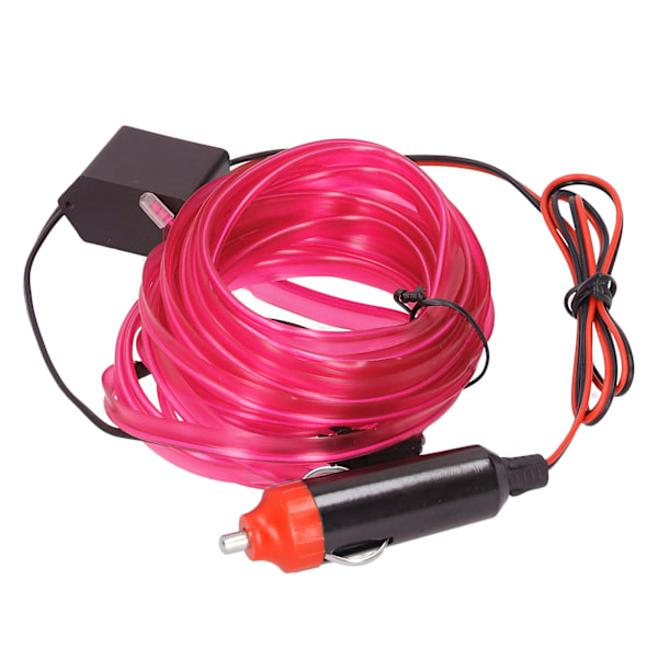 5m/16.4ft Auto LED-stripe sigarettenner Drive Luminous Ambient Bilinteriørlys DC 12VPink