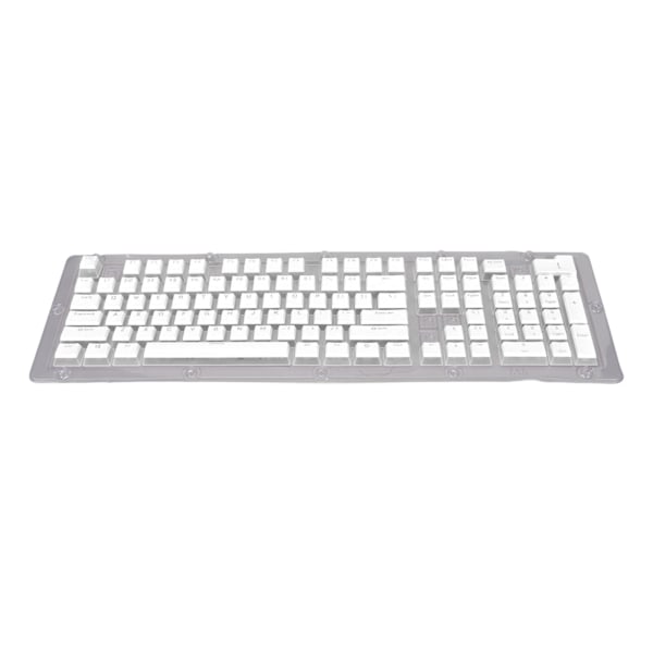 ABS-tangentbordsknappar 108 stycken Dubbellager Tvåfärgad Ljusgenomsläppande Tangentbordsknapp för 61 87 104 108 Tangenter Mekaniskt Tangentbord Vit