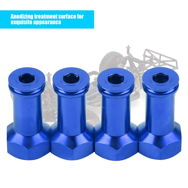 Forlengelseskobling 24 mm lengre kombinasjonsadapter for Traxxas Slash 1/16 RC-bil (Mørk blå)