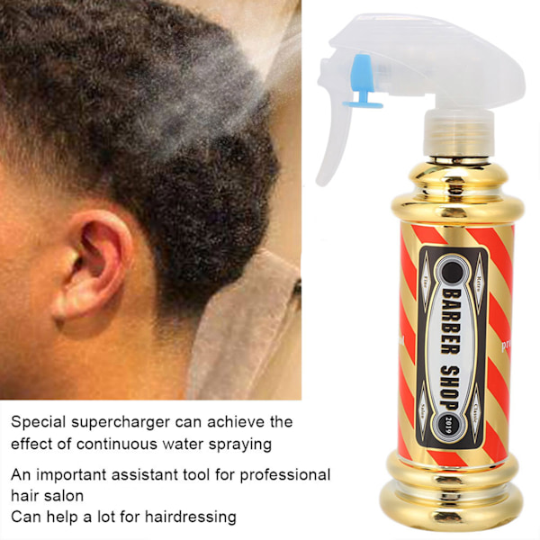 Hårsprayflaske til frisørsalon Barber Shop Hårstyling Vandspraykande 150ml Guld