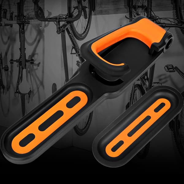 【BEMS】Bicycle Stand, Wall Mounted Rubber Bicycle Rack, Compatible with 2 Bikes, Indoor and Outdoor, STOL