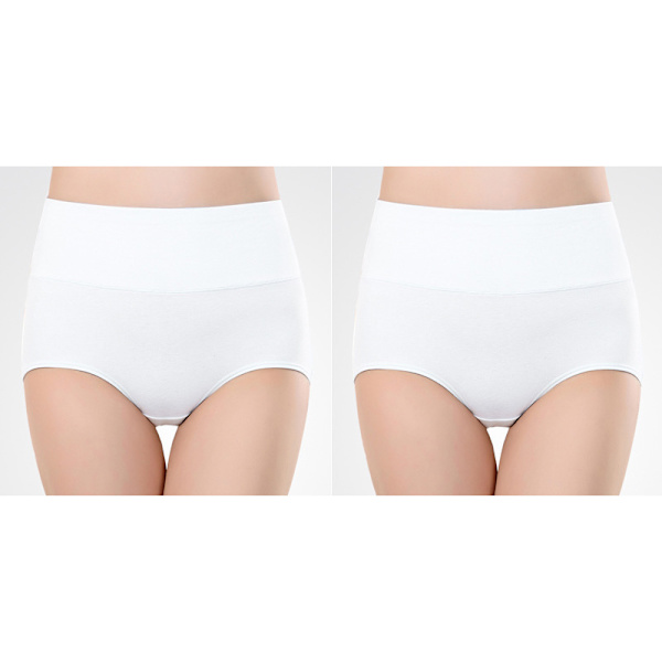INF High-waisted briefs (5-pack) White Vit XL