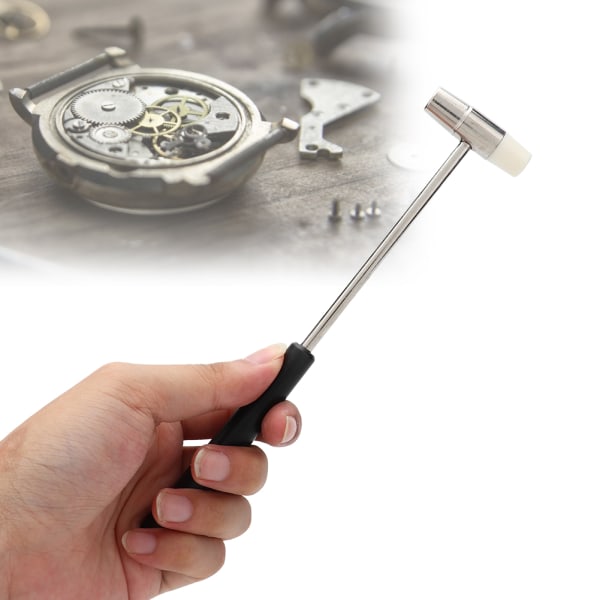 Bärbar Dubbelsidig Hammer Watchband Reparation Watch Repair Accessory Tool-+