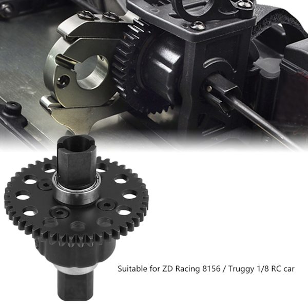56T 1.0Mo Mellandifferential för ZD Racing 8156 / Truggy 1/8 RC Bil (Stålväxel)