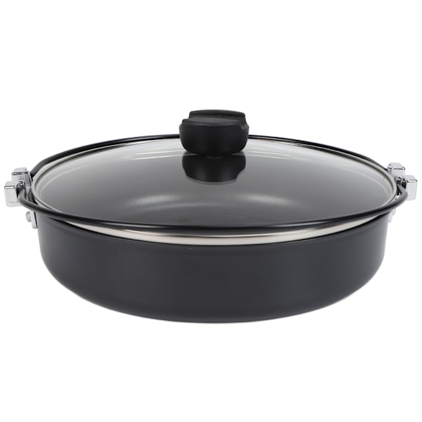 Japansk Hot Pot Gryte med Lokk - 26,9 CM, Non-Stick Stekepanne, Multifunksjonell Aluminium Legering