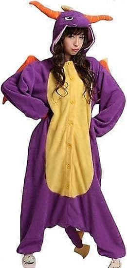 Dyr Cosplay Kostume Drage Unisex Voksen Pyjamas L