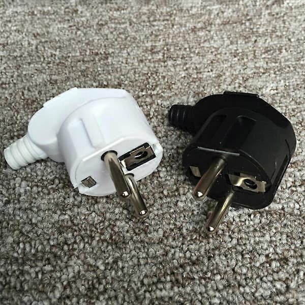 EU-strømadapteruttak 16A 250V pluggkabel elektrisk avtakbar plugg White