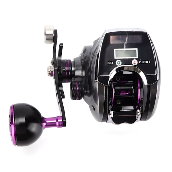 Vattentät Digital Display Baitcasting Rulle 8.0:1 Hastighetsförhållande 18+1 Lager Antal Fiske Rulle Räknare (Vänster Hand)