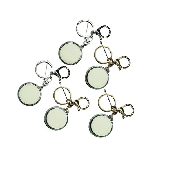 5 stk souvenirholder nøglering bærbar 32 mm hængende samleboks