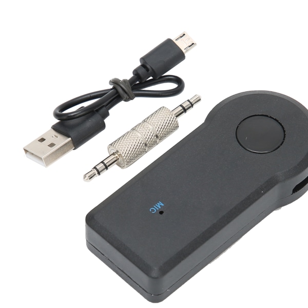 TIMH Car Portable Bluetooth Music Receiver Mini Wireless Audio Adapter 3,5MM Aux til telefon