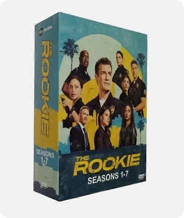 【BEMS】The Rookie: Koko sarja, kaudet 1-7 (DVD, 25 levyn setti)
