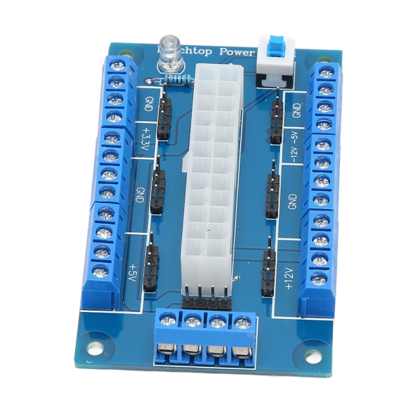 24 20-nastainen ATX DC- power Breakout Board -moduulin power Breakou-kortti LED-merkkivalolla ++