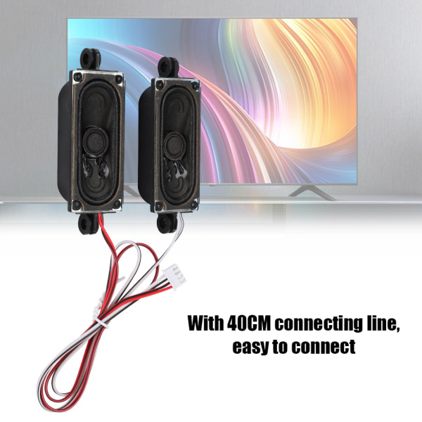 2st 4 Ohm 5W TV Box Högtalare Högtalare Ljudförstärkarenhet för LCD TV Reklamspelare++