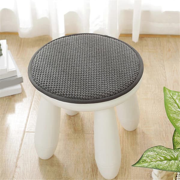 Komfortstøtte Runde Puter Pustende Lin Lang For Spisestol Bil BeigeA 30CM BeigeA 30CM