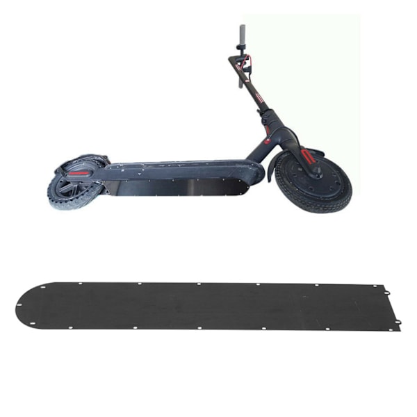 Svart rostfritt stål batteri fack botten lock för Xiaomi Mijia M365 elsparkcykel