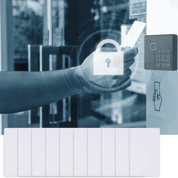 10 stk/sæt 13,56Mhz Smart RFID-blok 0 Skrivbar IC UID-kort Udskiftelig adgangskort//+