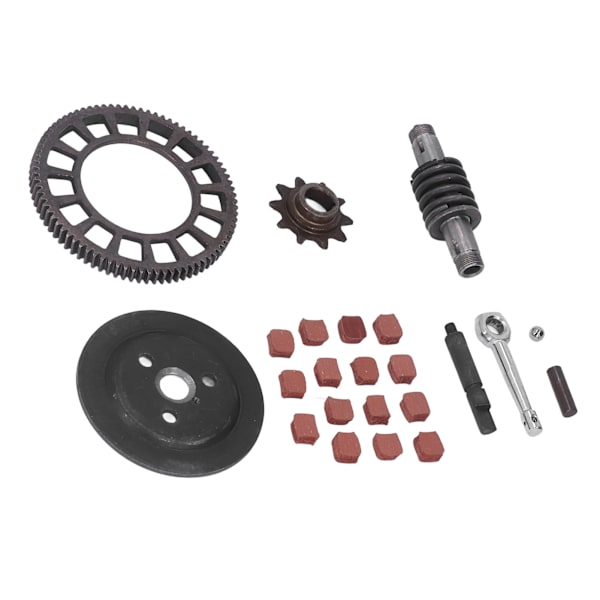 Koblingsaksel Tannhjulsett Metallegering Drivkjede Aksel Spak Stang Kuleglidegirsett for 66cc 80cc motorsykkel