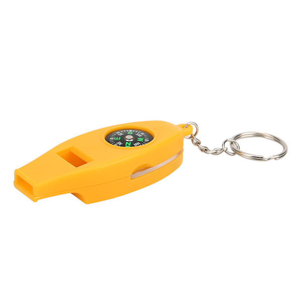 5-pack 4-i-1 Kompass Termometer Förstoringsglas Visselpipa för Resor Camping Vandring Klättring