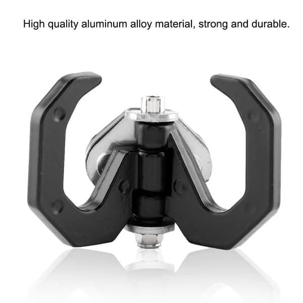 【BEMS】Universal Motorcykel Bagagekrog Modificeret Aluminiumlegering Bøjlekrog Holder Sort/Sølv