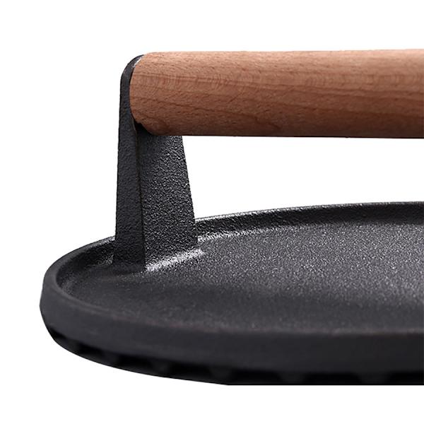 【BEMS】Støbejerns hamburgerpresse 17cm