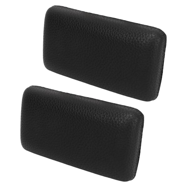 Bilbenkuddar Microfiber Pu-läder Mjukt Bil Center Console Knä Armbågsdyna Kudde Svart