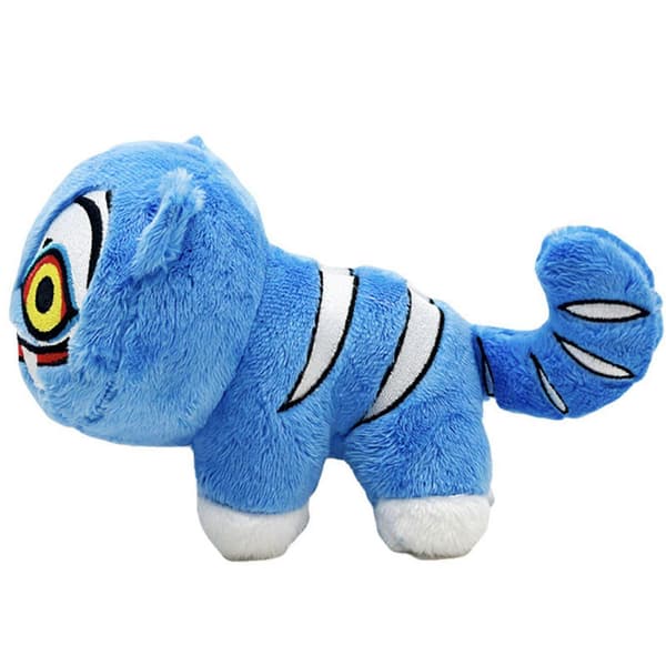 Kpop Demon Hunters Plysch Derpy Tiger Leksak - Samlardocka, Anime-present Kompatibel med barnfans Blue Tiger