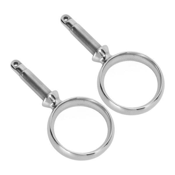 1 par båd i rustfrit stål Oarlock 2 tommer ID spejlfinish Rowlock padlefæster til padler i standardstørrelse